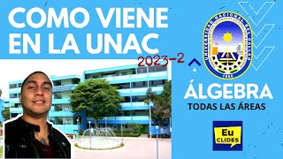 🥇 Examen de Admisión ÁLGEBRA 🔢 UNAC Solucionario 2023  2 Universidad del Callao Bloque 1 2 3 [upl. by Dorothea]