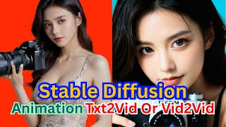 How To Create Stable Diffusion Animation With Txt2Vid Or Vid2Vid Tutorial Guide [upl. by Enehpets]