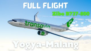 Full Flight YogyaMalang  Zibo 737 XPlane 12 [upl. by Niuqauj382]