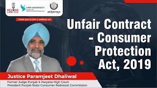 Unfair contract  Consumer Protection Act 2019 [upl. by Elery242]