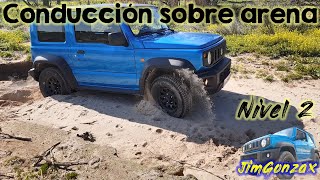 ⛱️ Suzuki Jimny 2021 en arena 🚙 Conducción 4x4 sobre arena [upl. by Nylirej]