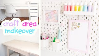 Polymer Clay Craft Area Makeover  Mini Tour  IKEA StorageOrganising Ideas [upl. by Aerdnua851]