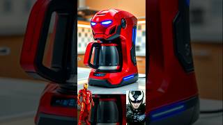 Amazing but coffee maker design 🤩☕Marvel and DCall characters matter spiderman avengers short [upl. by Ahswat]