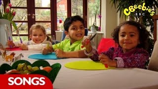 CBeebies  Whats On Your Plate  Lunchtime Song [upl. by Naliorf581]