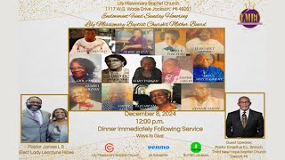 LMBC  Endowment Service Sunday Service December 8th 2024 [upl. by Notsle]