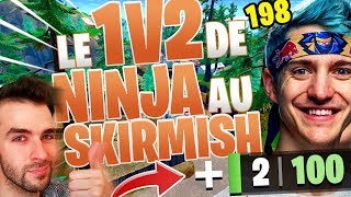 Le Meilleur 1v2 de NINJA au Tournoi Skirmish Week 5 Américain Fortnite Saison 5 [upl. by Okoyk]