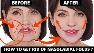 HOW TO GET RID OF NASAL FOLDS  HOW TO GET RID OF LAUGH LINES  FACE YOGA FOR SMILE LINES [upl. by Eiznekcam]