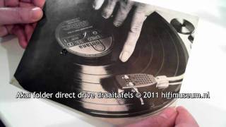 Akai folder direct drive draaitafel AP306 AP206 hifimuseumnl [upl. by Yesiad837]