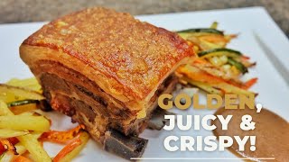 Super Easy Golden Crispy Pork Belly  Lechon Kawali  Lechon Carajay  🇵🇭 [upl. by Nitsirt]