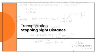 TransportationStopping Sight Distance [upl. by Eittam]