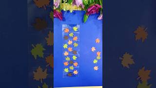 leaf bookmark  bookmark shorts bookmark diy craftideas [upl. by Toy25]