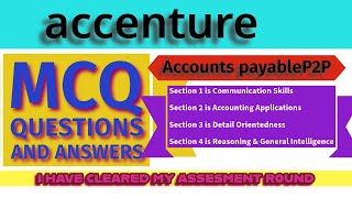 Accenture assessment for accounts payable P2P process [upl. by Wrennie608]