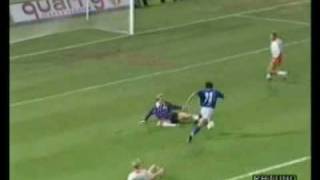 BAGGIO  1 goal against Holland 1990 Friendly [upl. by Aicercal]