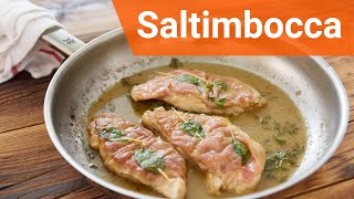 Saltimbocca alla romana  kotlety cielęce z szynką parmeńską [upl. by Salohcim]