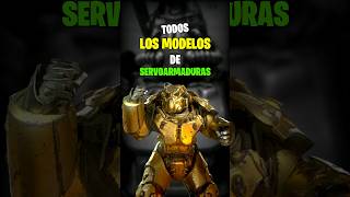 TODOS los MODELOS DE SERVOARMADURA power armor en FALLOUT fallout [upl. by Inavoj]