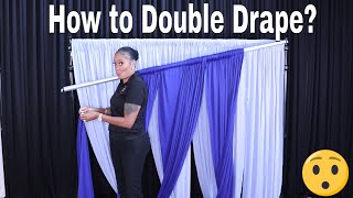 How To Setup A Double Layer Backdrop Tutorial  DIY [upl. by Eniarrol825]