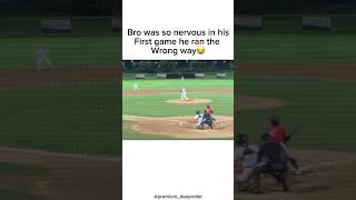 He was moving though😂💀 mlb baseball sports funny fail running run boy nervous anxiety [upl. by Pall]