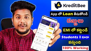 Kreditbee Loan Telugu  Loan App For Students  Fast Approval  Without Income Proof Loan Apply 2023 [upl. by Auhsuj]