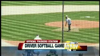 Donald Driver charity softball [upl. by Htaek]