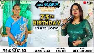 75TH BIRTHDAY TOAST SONG  NEW KONKANI SONG 2024  BY FRANCISCA COLACO [upl. by Sutton]