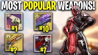 Top 10 MOST POPULAR Weapons USED In Destiny 2 Echoes Act II  Destiny 2 The Final Shape [upl. by Lucrece473]