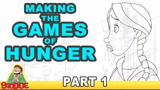 Making THE GAMES OF HUNGER Part 1 from concept to backgrounds [upl. by Nottnerb]