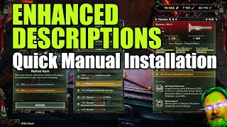 Enhanced Descriptions  Quick Manual Installation [upl. by Sawyer633]