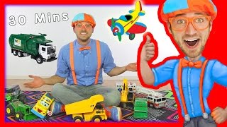 Toy Videos for Children with Blippi  Learn Numbers 30 Minutes [upl. by Daiz663]