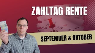 Wichtiger Termin Zahltag Rente am 3009 für September und Oktober 2024 [upl. by Solegnave]