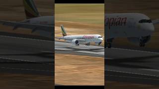 🔥 smooth landing in 🔥 ethiopia 🇪🇹🇪🇹 shorts aviation pilot airport rfsupdate [upl. by Ennaira]