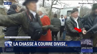 Tensions entre des pros et des antis chasse à courre à Rambouillet Yvelines [upl. by Hong]