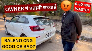 💔BALENO CNG लेने का DECISION सही या ग़लत  BALENO DELTA CNG OWNERSHIP REVIEW [upl. by Naivaj]