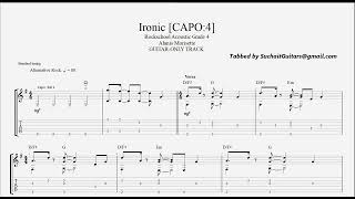 Ironic Alanis Morissette guitaronly track  Rockschool Acoustic Guitar Grade 4 ironic [upl. by Mercorr]