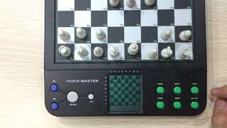 How to Play the Electronic Chess Computer Game step by step in selfstudy [upl. by Aronoel641]