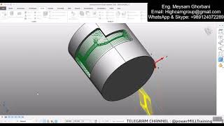 Four Axis Vortex Roughing trick [upl. by Aenil]