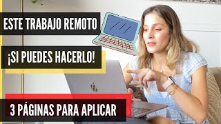 Idea de trabajo desde casa en español ¡Aprende cómo trabajar remoto [upl. by Freudberg]