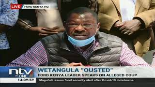 Senator Wetangula speaks on Ford Kenya Coup suspends party members involved in his dismissal [upl. by Obed877]