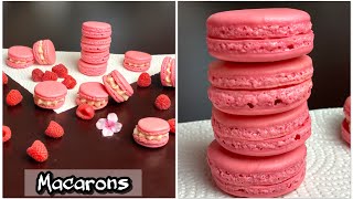 Macarons selber machen  HimbeerMacarons  das beste Rezept  Leckere Rezepte [upl. by Leach]