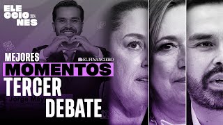 Mejores momentos del TERCER DEBATE presidencial [upl. by Blodget472]