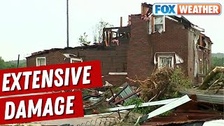 It Was Nuts Extensive Damage In Columbia TN After Tornado Tears Through Community [upl. by Rainger]