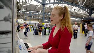 Freya Ridings  Lost Without You Live at Dublins Heuston Station [upl. by Ellehcin]