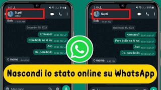 Come nascondere lo stato online su WhatsApp 2023  Appari offline su WhatsApp [upl. by Veleda84]