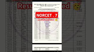 NORCET7 Result Out🥳📚🏥result results aiimsnorcet norcet7nursingofficer aiimsdelhinorcet2024 [upl. by Yousuf]