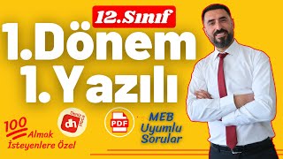 12SINIF 1DÖNEM 1YAZILI SORULARI Yeni Nesil Sorular 💯 12 Edebiyat Sınava Hazırlık Çalışması [upl. by Carrel]