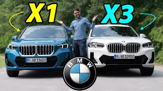 BMW X1 vs X3 comparison REVIEW M Sport [upl. by Arremat466]