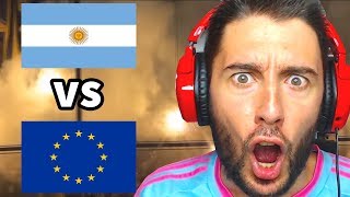 HINCHADAS DE EUROPA VS ARGENTINA CON LETRA  ElShowDeJota [upl. by Greff578]