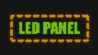 How to create LED Light panel effect in after effects No Plugins [upl. by Lakim246]