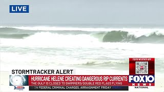 Hurricane Helene creates dangerous surf at Miramar Beach in Florida [upl. by Lowson337]