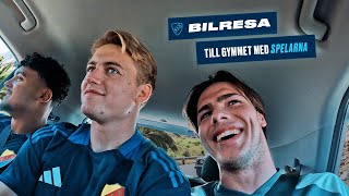 Bilresa med spelarna till gymmet  Gran Canaria [upl. by Ahsyen304]