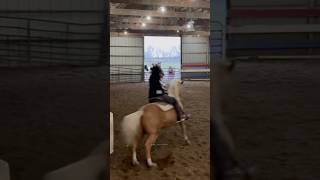 Coasted my friends new barrel pony tdy aqha equestrian barrelracing [upl. by Yelda]